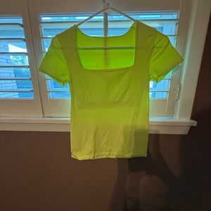 FP Movement by Free People Neon Yellow Short Sleeve Tee